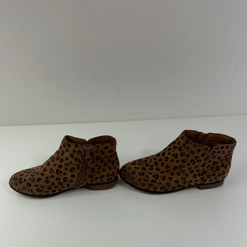 Leopard Print Children’s Ankle Boots - Tan Size 13 casual dressy cute animal - Picture 4 of 15